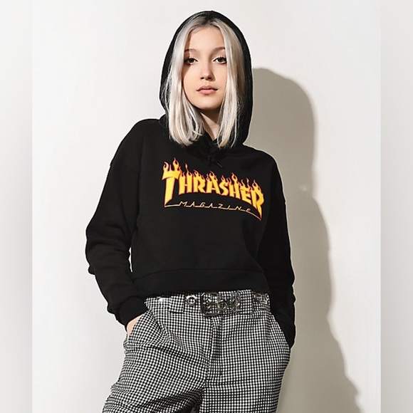 Cropped thrasher hoodie - Picture 1 of 8